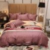 Luxury Christian Dior Brand Red Bedding Sets