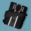 Lv Louis Vuitton Black-Chocolate Inspired Bedding Set