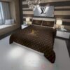 Lv Louis Vuitton Full Brown Inspired Bedding Set