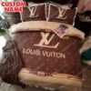 Lv Monogram Original Full Print Duvet Cover Bedding Set