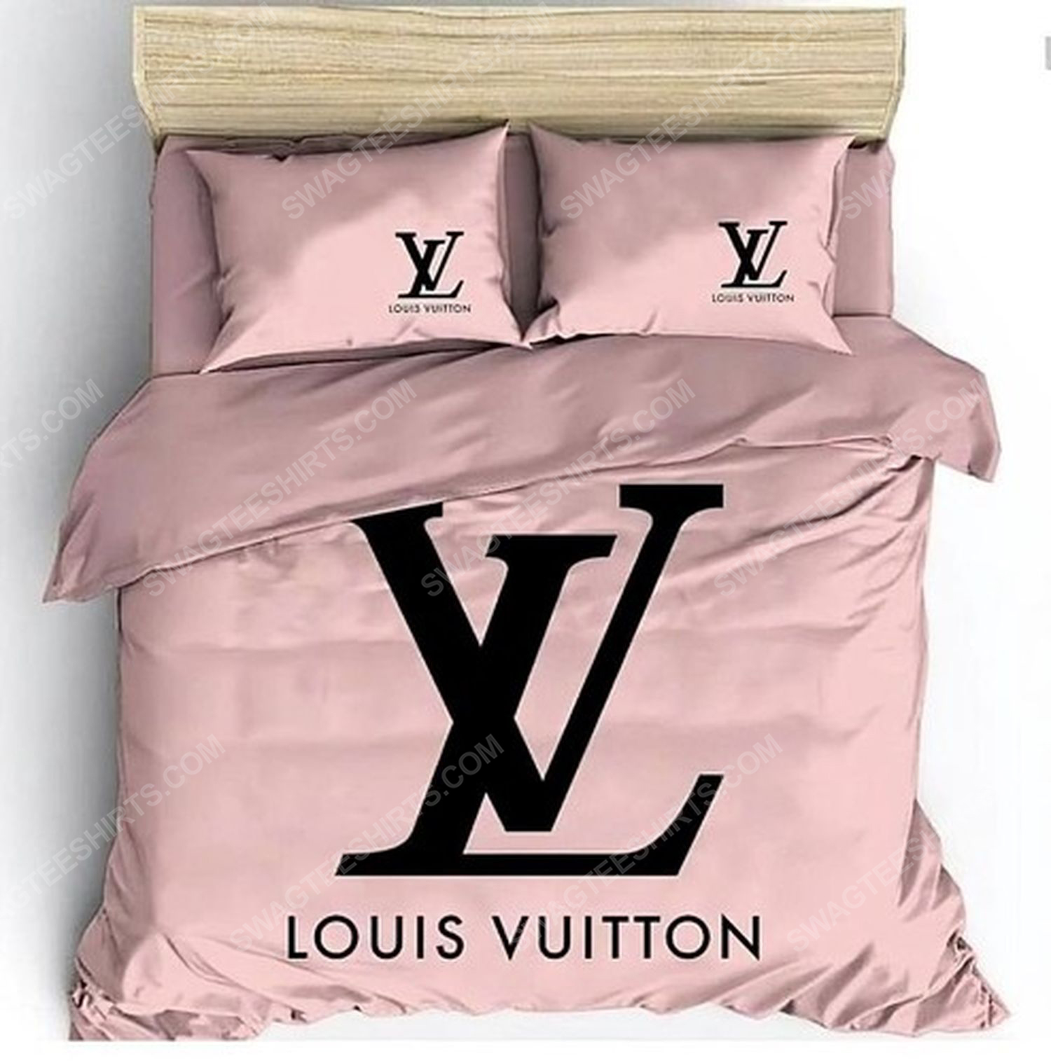 Lv Monogram Pink Version Full Print Duvet Cover Bedding Set Lv Monogram Pink Version Full Print Duvet Cover Bedding Set