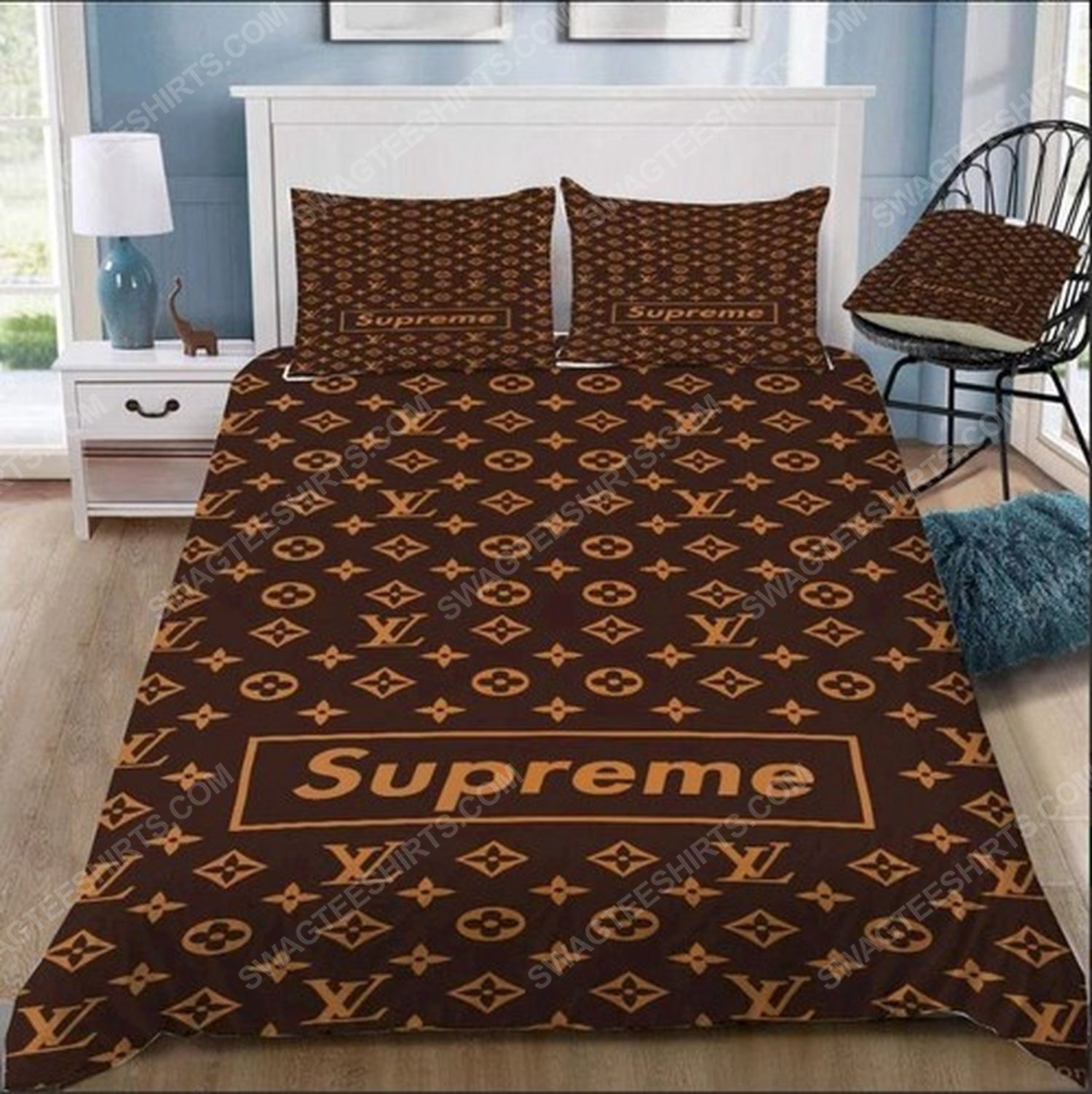 Lv Monogram Symbols Full Print Duvet Cover Bedding Set Lv Monogram Symbols Full Print Duvet Cover Bedding Set