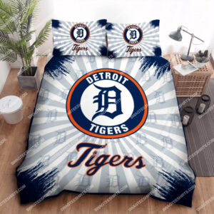 Major League Baseball Detroit Tigers All Over Print Bedding Set