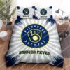 Major League Baseball Milwaukee Brewers All Over Print Bedding Set