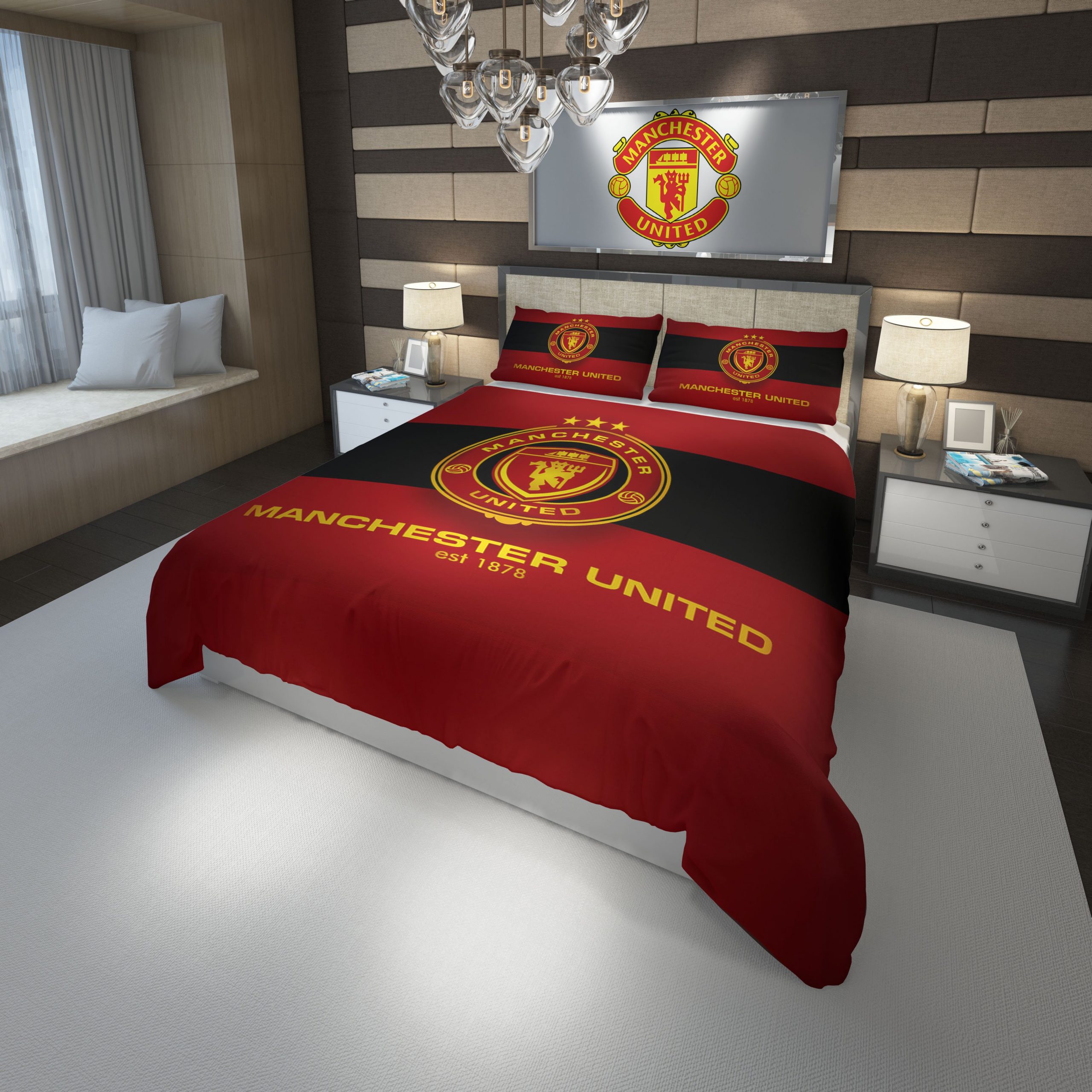 Manchester United Fc Football Club 1 Duvet Cover and Pillowcase Set Bedding Set 698 Manchester United Fc Football Club 1 Duvet Cover and Pillowcase Set Bedding Set 698