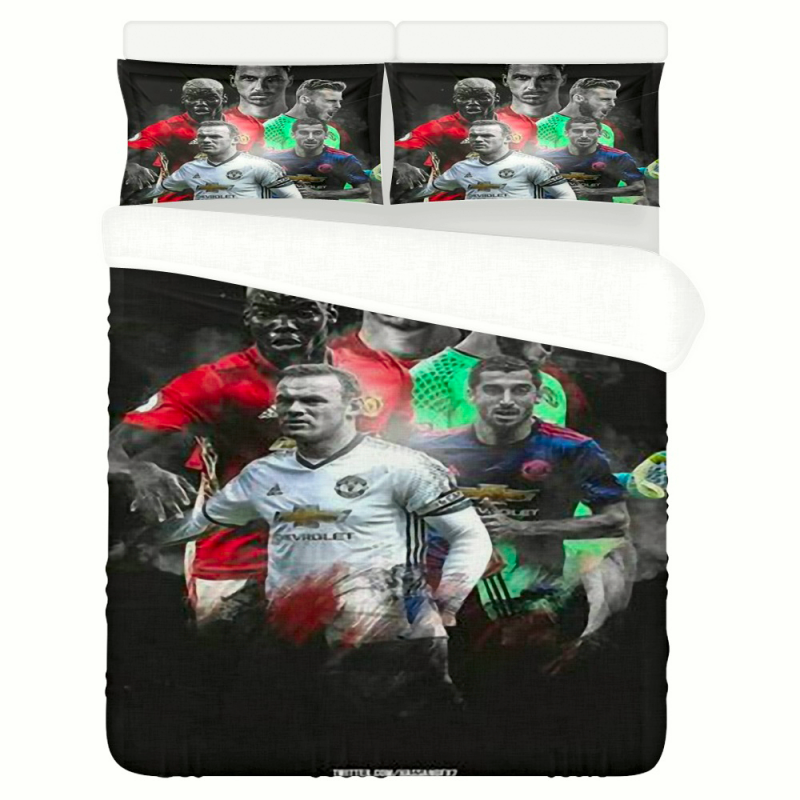 Manchester United Fc Football Club Duvet Cover and Pillowcase Set Bedding Set 711 Manchester United Fc Football Club Duvet Cover and Pillowcase Set Bedding Set 711