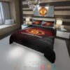 Manchester United Fc Football Club Red Grey Bedding Set