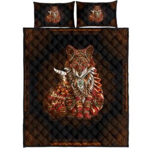 Mandala Version Fox All Over Print Bedding Set