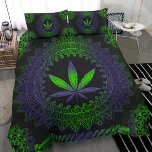 Mandala Weed Leaf Bedding Set