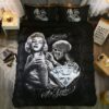 Marilyn Monroe Skull Duvet Cover and Pillowcase Set Bedding Set 440