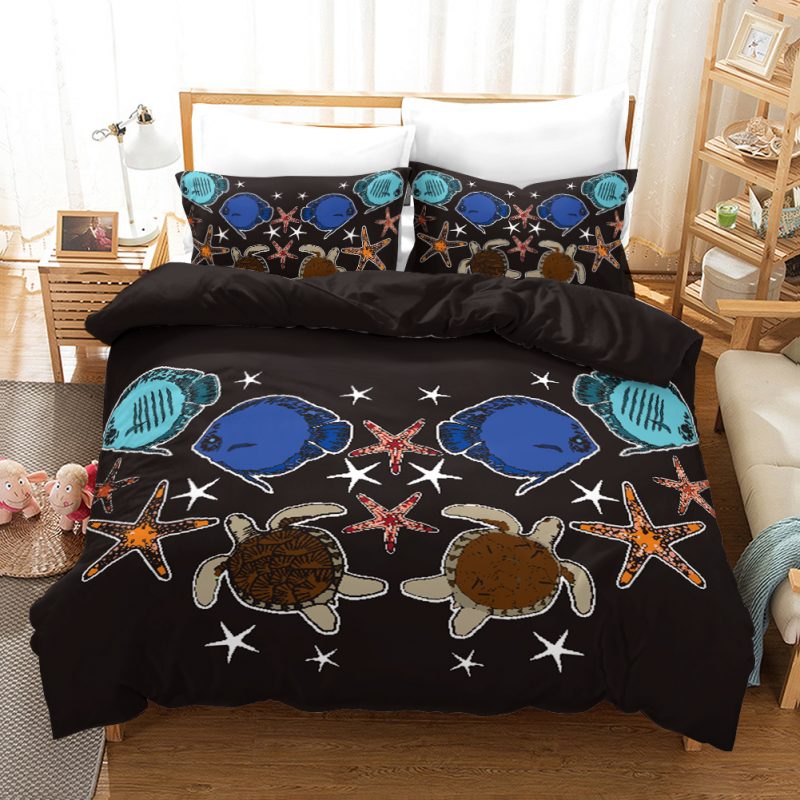 Marine Animals Duvet Cover and Pillowcase Set Bedding Set Marine Animals Duvet Cover and Pillowcase Set Bedding Set