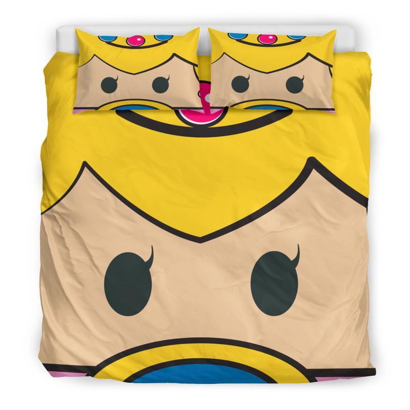 Mario Cute Face Duvet Cover and Pillowcase Set Bedding Set Mario Cute Face Duvet Cover and Pillowcase Set Bedding Set