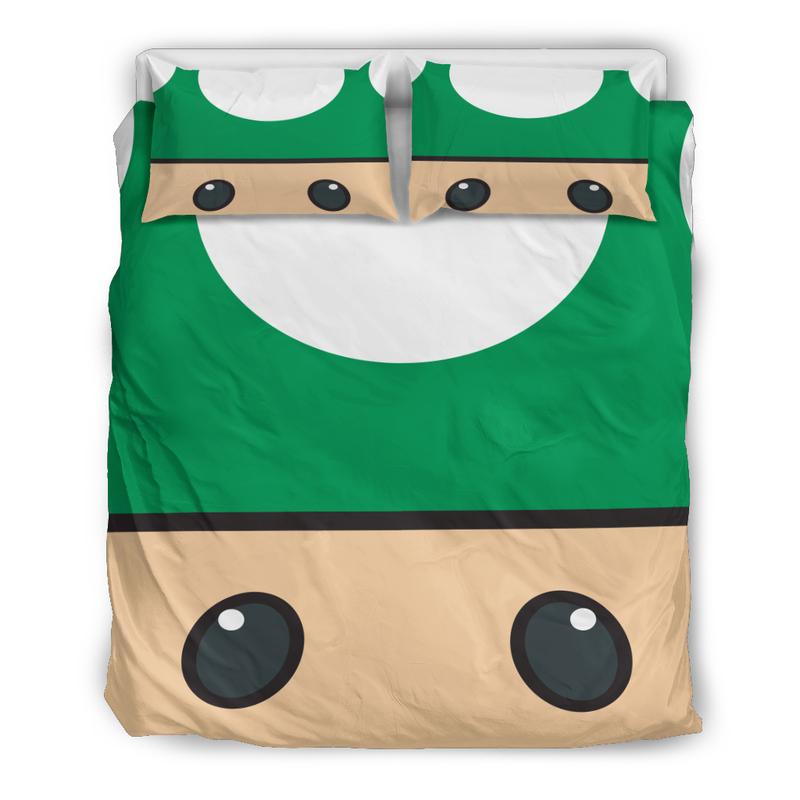 Mario Green And Brown Duvet Cover and Pillowcase Set Bedding Set Mario Green And Brown Duvet Cover and Pillowcase Set Bedding Set