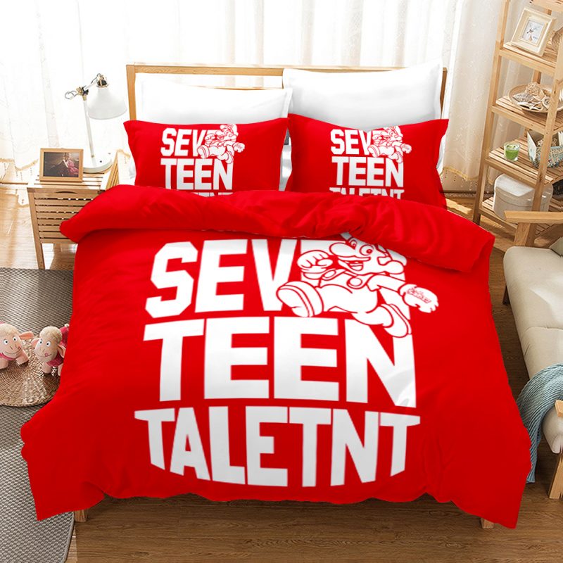 Mario Seven Teen Taletnt Duvet Cover and Pillowcase Set Bedding Set Mario Seven Teen Taletnt Duvet Cover and Pillowcase Set Bedding Set