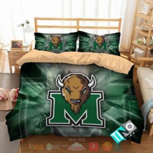 Marshall Thundering Herd Logo Ncaa Bedding Set