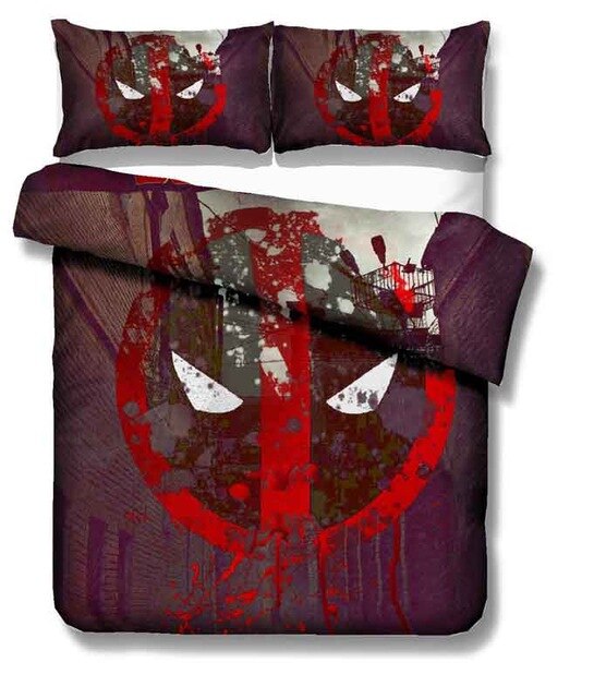 Marvel Deadpool 2212 Duvet Cover and Pillowcase Set Bedding Set Marvel Deadpool 2212 Duvet Cover and Pillowcase Set Bedding Set