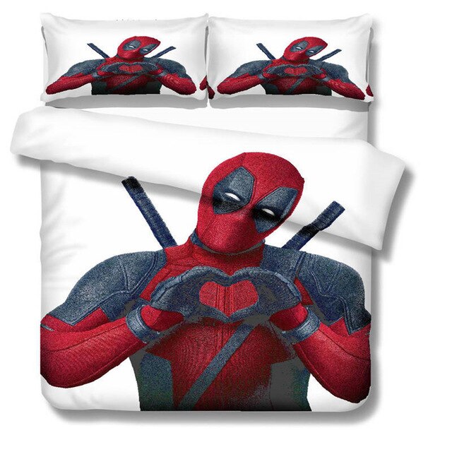 Marvel Deadpool 223 Duvet Cover and Pillowcase Set Bedding Set Marvel Deadpool 223 Duvet Cover and Pillowcase Set Bedding Set