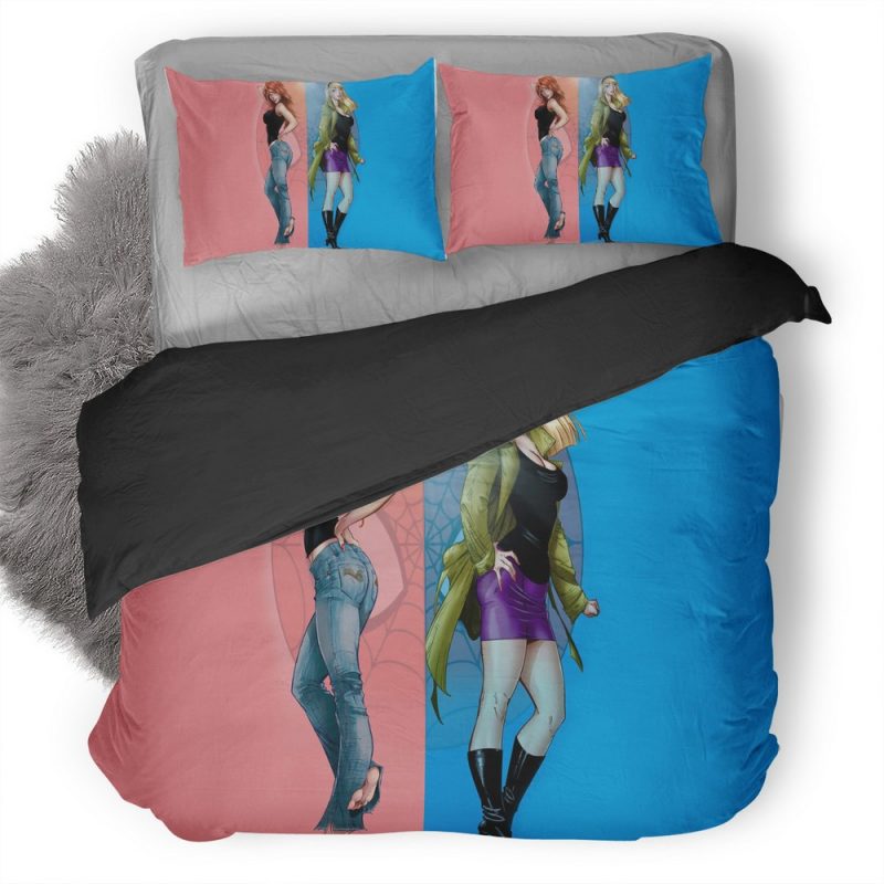 Mary Jane Spiderman Artwork F8 Duvet Cover and Pillowcase Set Bedding Set Mary Jane Spiderman Artwork F8 Duvet Cover and Pillowcase Set Bedding Set