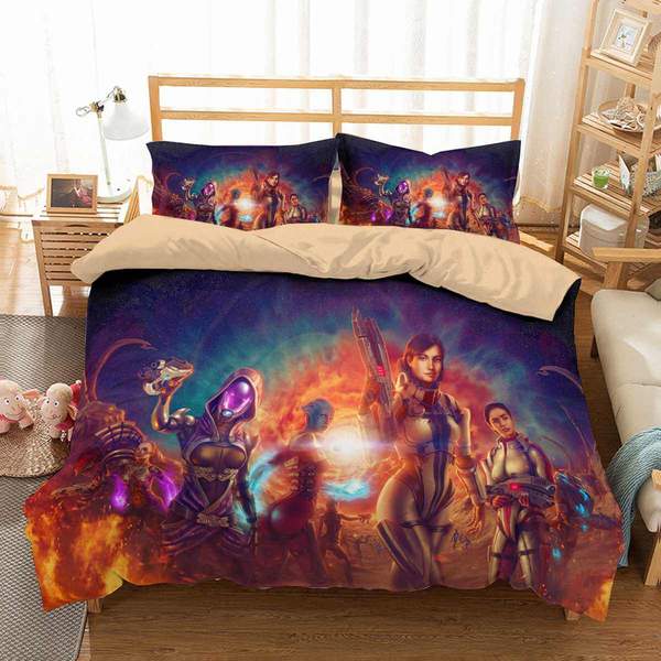 Mass Effect Endgame Duvet Cover and Pillowcase Set Bedding Set Mass Effect Endgame Duvet Cover and Pillowcase Set Bedding Set