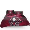 Mecha Girl Red Warrior Katana Bedding Set