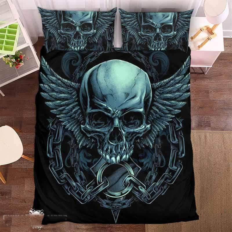 Mechanic Skull Duvet Cover and Pillowcase Set Bedding Set Mechanic Skull Duvet Cover and Pillowcase Set Bedding Set