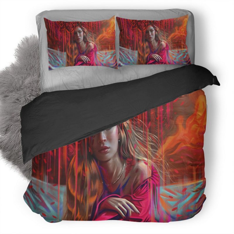 Melted Girl Portrait Nz Duvet Cover and Pillowcase Set Bedding Set Melted Girl Portrait Nz Duvet Cover and Pillowcase Set Bedding Set