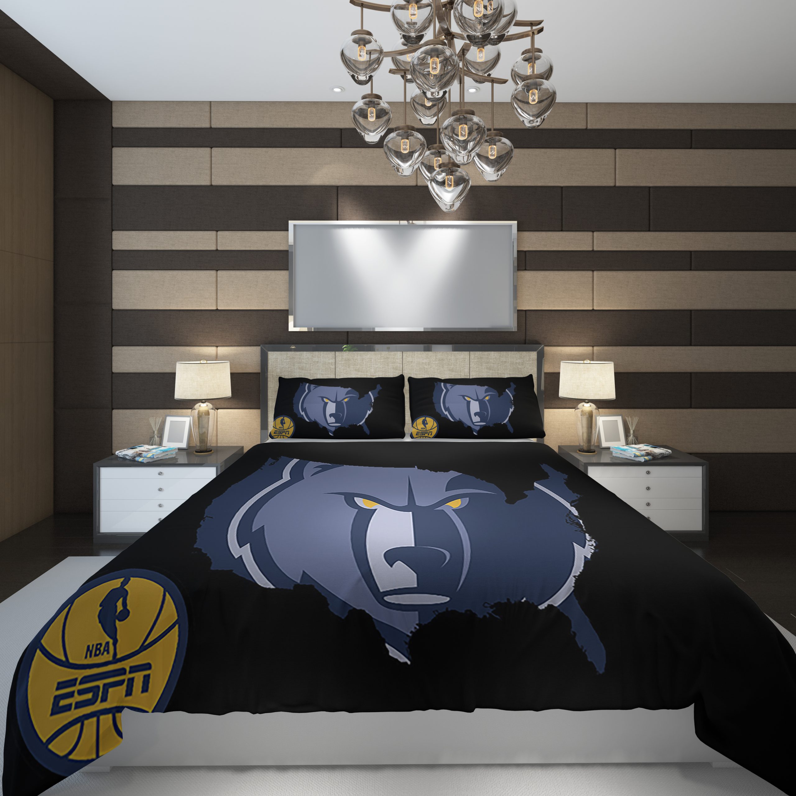 Memphis Grizzlies 88 NBA Basketball ize Duvet Cover and Pillowcase Set Bedding Set Memphis Grizzlies 88 NBA Basketball ize Duvet Cover and Pillowcase Set Bedding Set