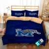 Memphis Tigers Ncaa Logo Blue Bedding Set
