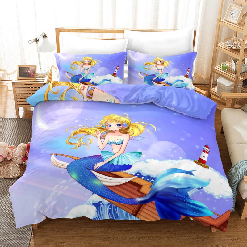 Mermaid 13 Duvet Cover and Pillowcase Set Bedding Set Mermaid 13 Duvet Cover and Pillowcase Set Bedding Set