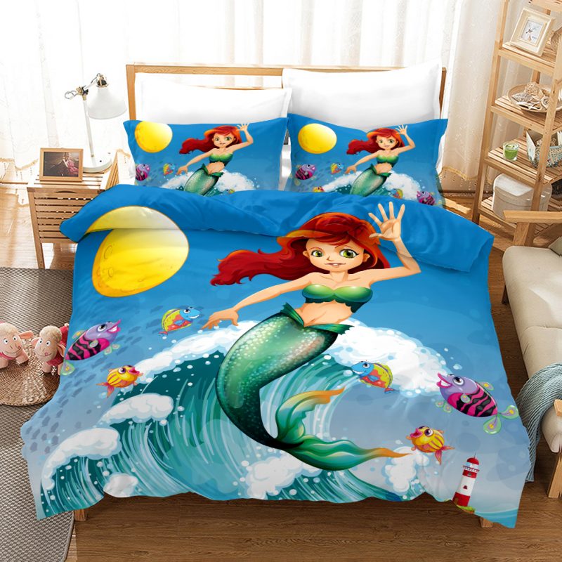 Mermaid 6 Duvet Cover and Pillowcase Set Bedding Set Mermaid 6 Duvet Cover and Pillowcase Set Bedding Set