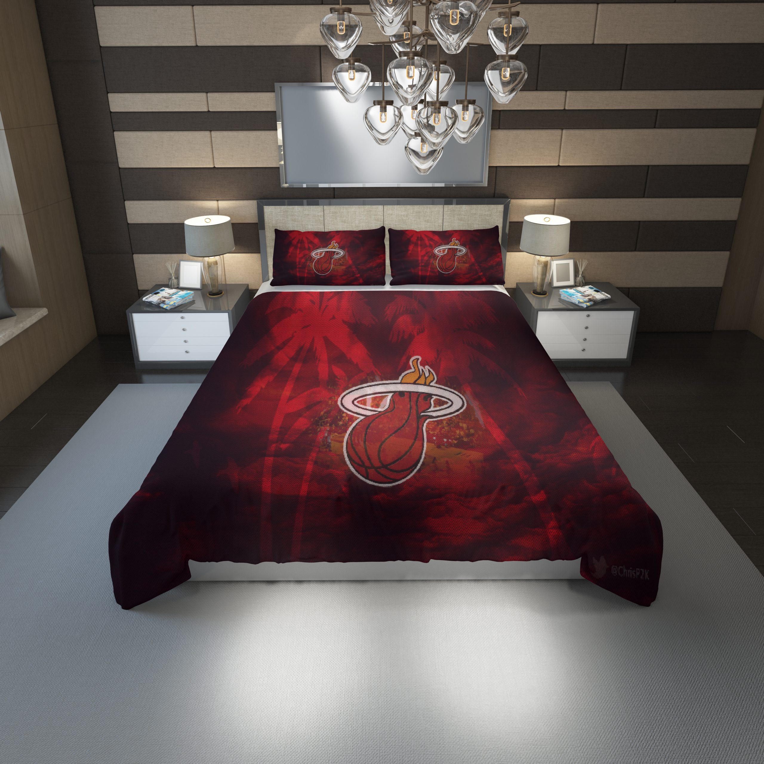 Miami Heat Hd Duvet Cover and Pillowcase Set Bedding Set 1192 Miami Heat Hd Duvet Cover and Pillowcase Set Bedding Set 1192