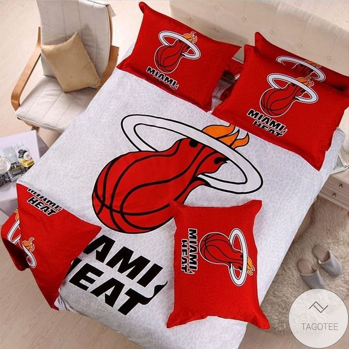 Miami Heat Logo Bedding Set Miami Heat Logo Bedding Set
