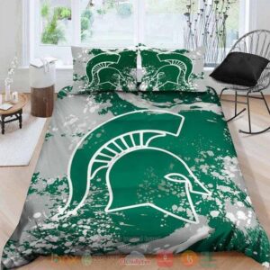 Michigan State Spartans Ncaa Logo Bedding Set