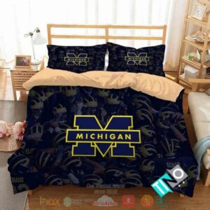 Michigan Wolverines Ncaa Players Bedding Set