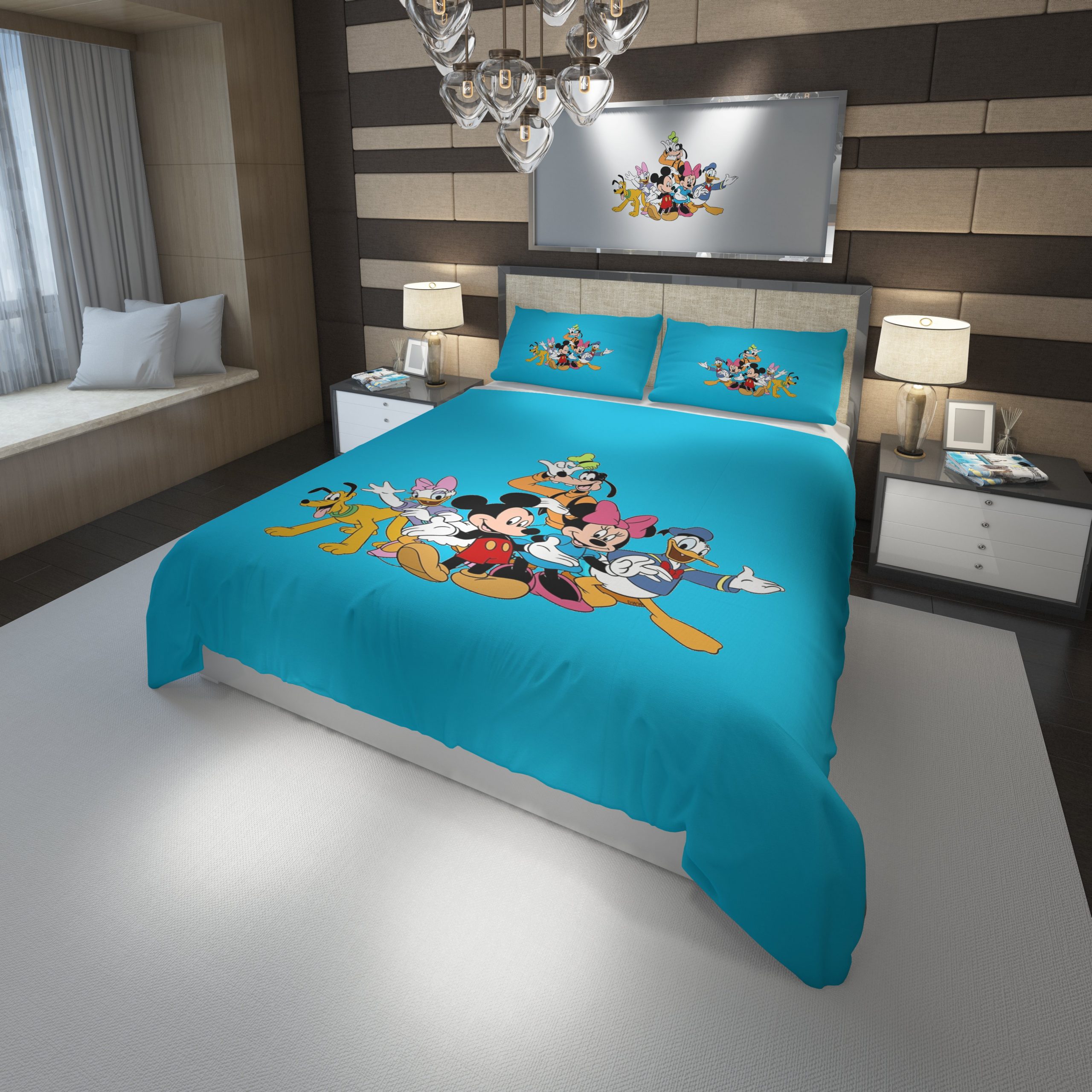 Mickey And Friends 1 Duvet Cover and Pillowcase Set Bedding Set Mickey And Friends 1 Duvet Cover and Pillowcase Set Bedding Set