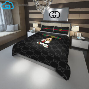 Mickey And Gucci Duvet Cover Bedding Sets
