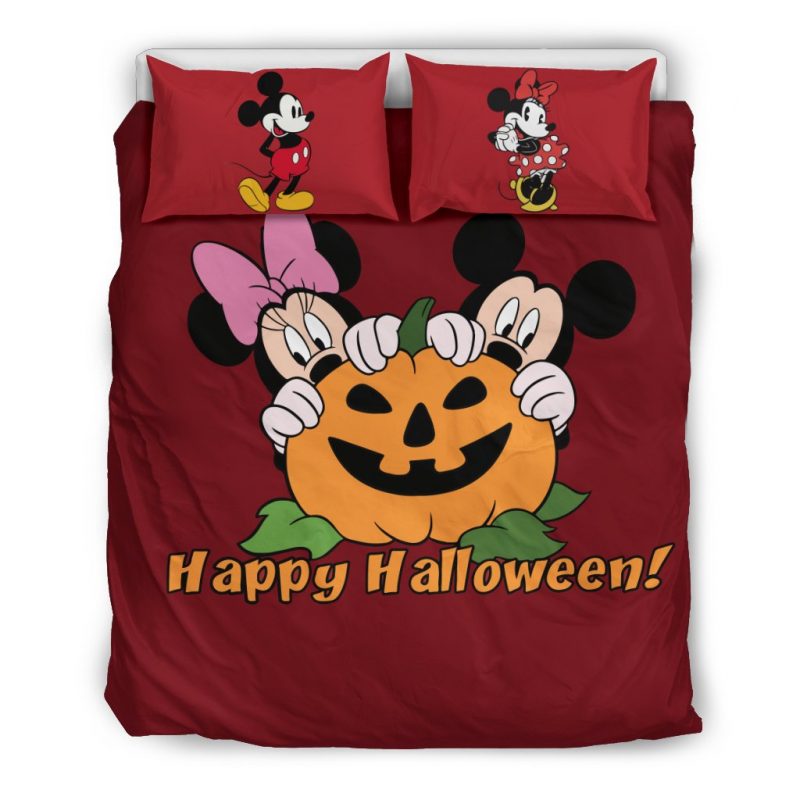 Mickey And Minnie Halloween Duvet Cover and Pillowcase Set Bedding Set Mickey And Minnie Halloween Duvet Cover and Pillowcase Set Bedding Set