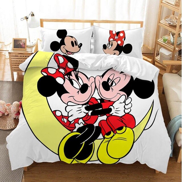 Mickey Minnie Mouse 236 Duvet Cover and Pillowcase Set Bedding Set Mickey Minnie Mouse 236 Duvet Cover and Pillowcase Set Bedding Set