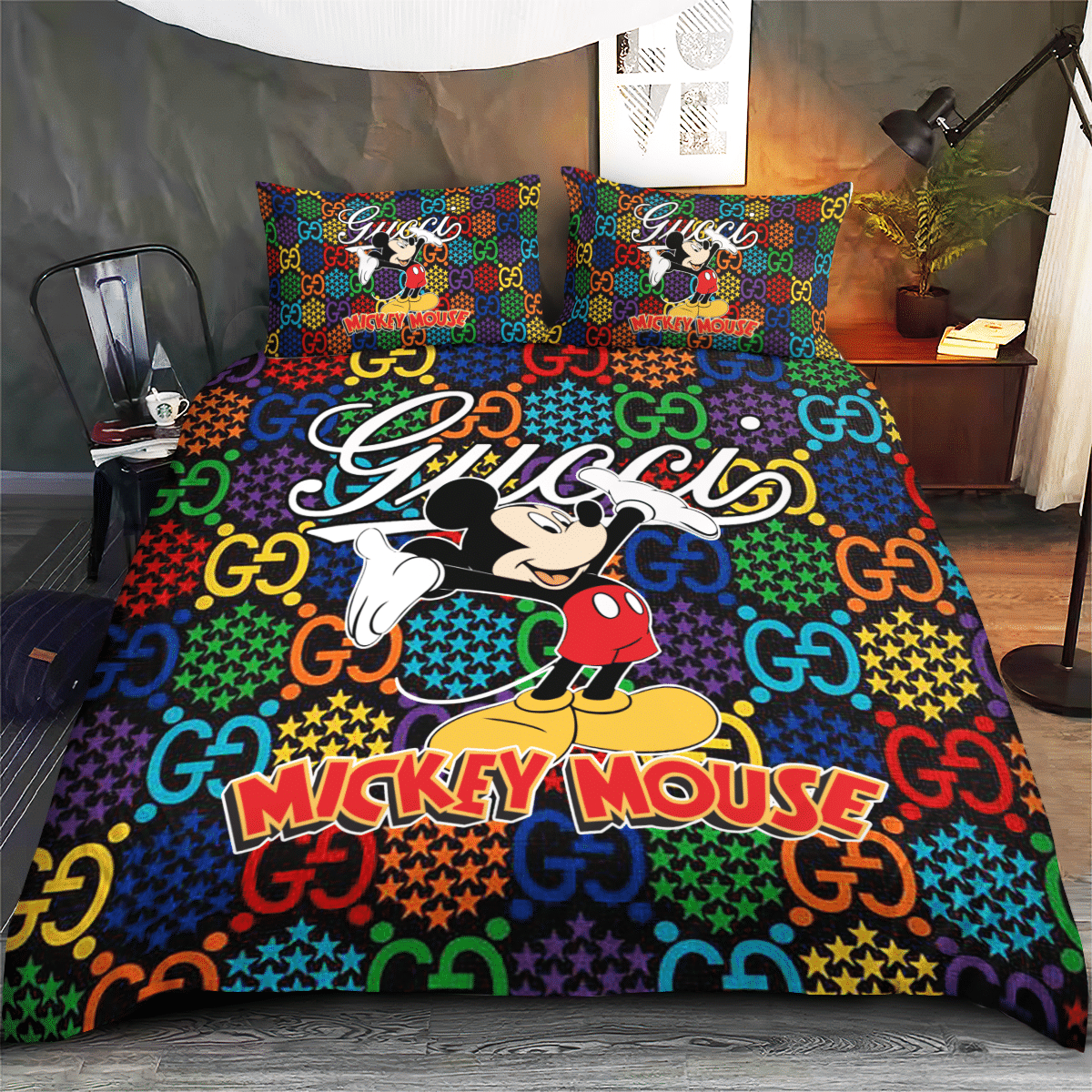 Mickey Mouse Gucci Bedding Set Mickey Mouse Gucci Bedding Set