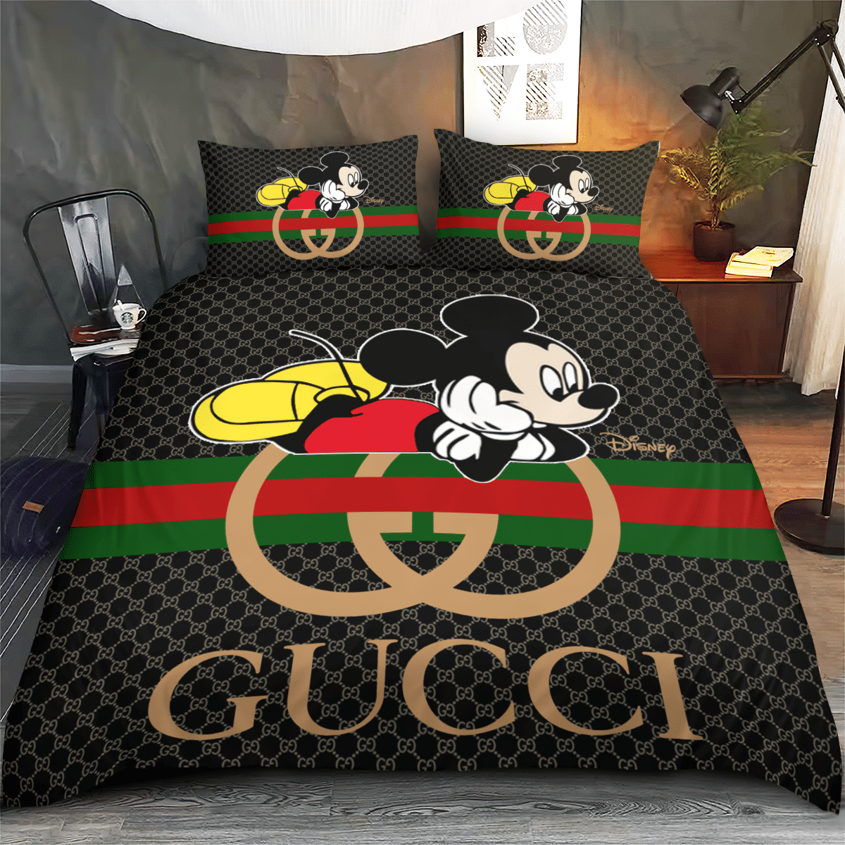 Mickey Mouse Gucci Bedding Set Mickey Mouse Gucci Bedding Set