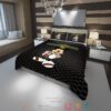 Mickey Mouse Gucci Black Pattern Quilt Bedding Set