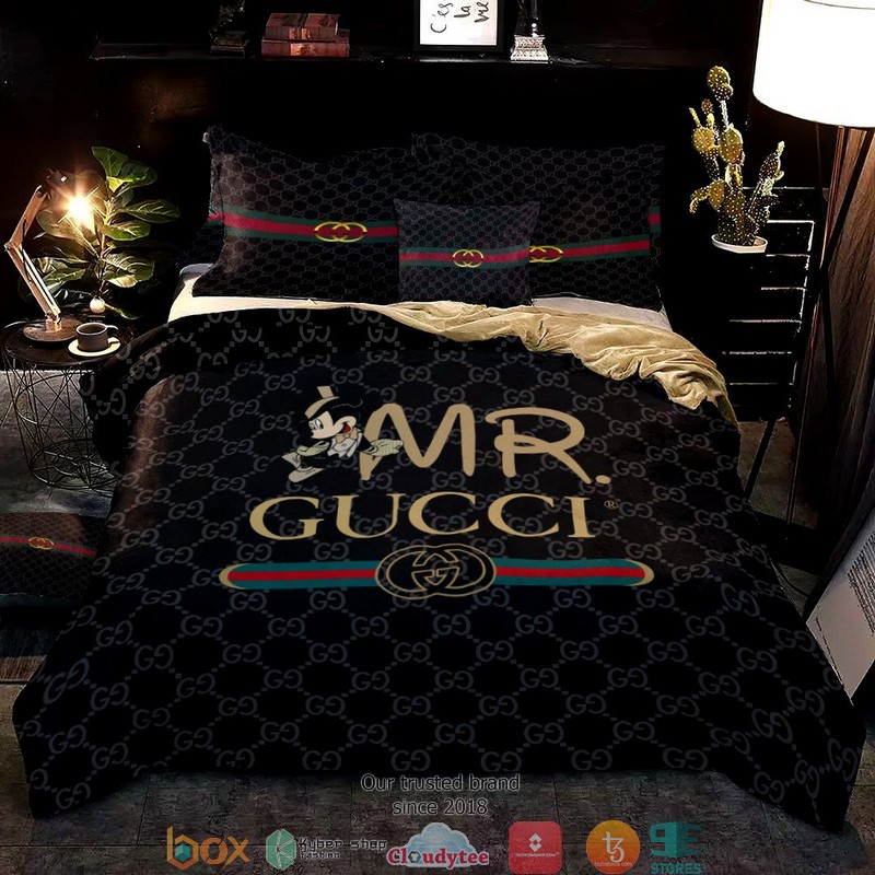 Mickey Mouse Mr Gucci Quilt Bedding Set Mickey Mouse Mr Gucci Quilt Bedding Set