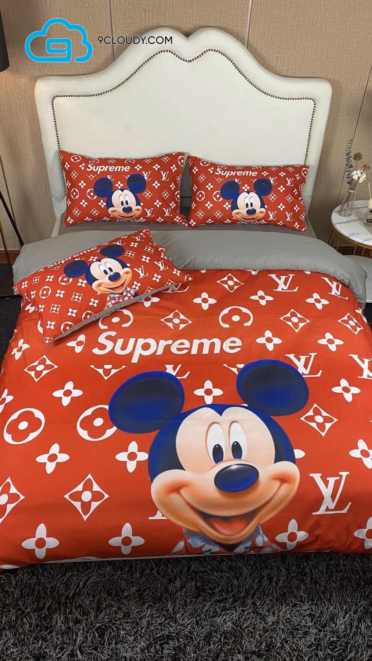 Mickey Mouse Supreme Louis Vuitton Bedding Sets Mickey Mouse Supreme Louis Vuitton Bedding Sets
