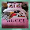 Micky Mouse Gucci Pink Bedding Set