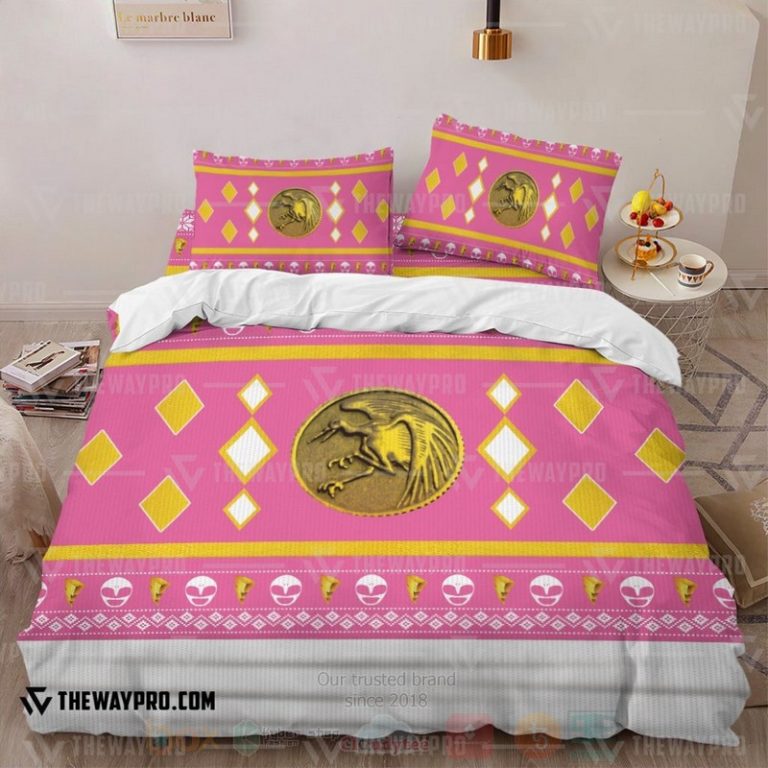 Mighty-Morphin-Ninjetti-Pink-Crane-Custom-Bedding-Set-1