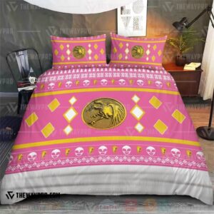 Mighty Morphin Ninjetti Pink Crane Custom Bedding Set