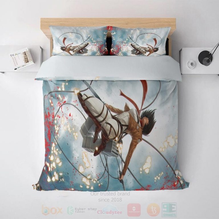 Mikasa-New-Attack-Brushed-Attack-On-Titan-Bedding-Set-1