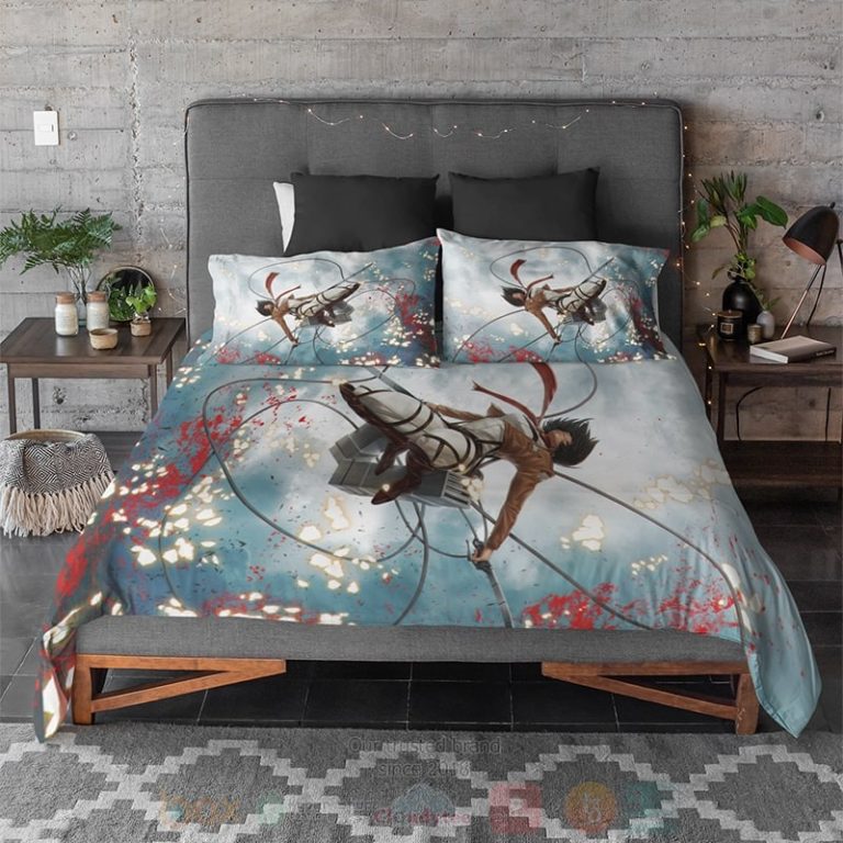 Mikasa-New-Attack-Brushed-Attack-On-Titan-Bedding-Set-2