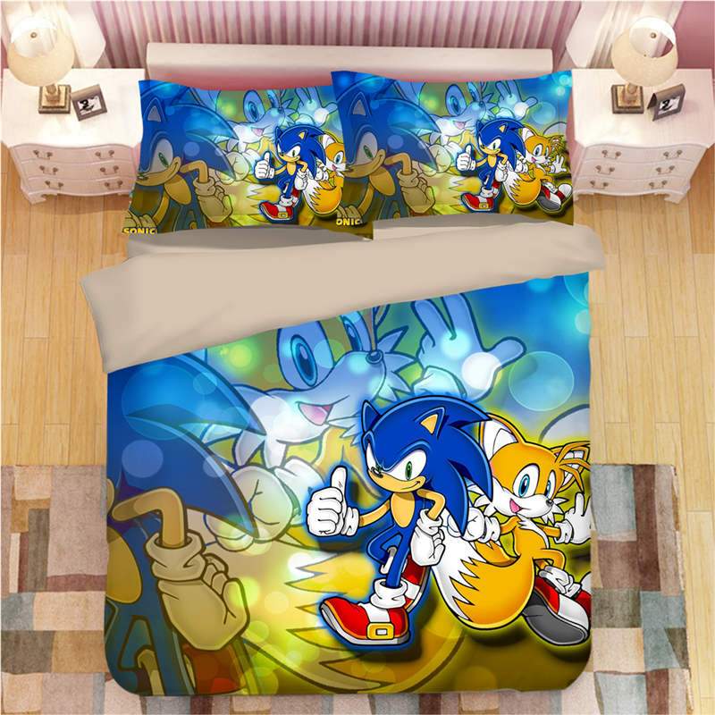 Miles “Tails” Prower $ Sonic The Hedgehog Game Duver Duvet Cover and Pillowcase Set Bedding Set Miles “Tails” Prower $ Sonic The Hedgehog Game Duver Duvet Cover and Pillowcase Set Bedding Set