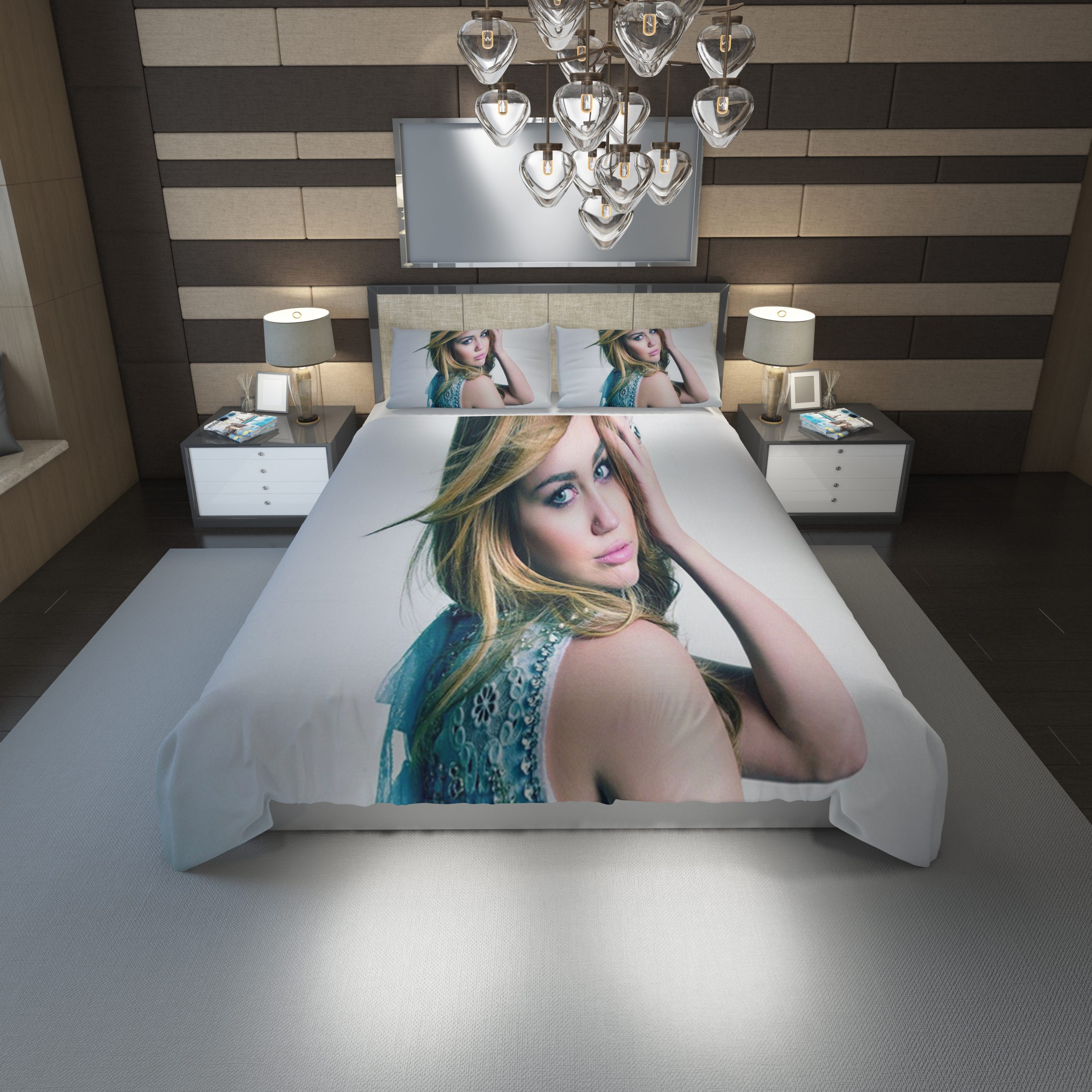 Miley Cyrus Hd Duvet Cover and Pillowcase Set Bedding Set 1196 Miley Cyrus Hd Duvet Cover and Pillowcase Set Bedding Set 1196